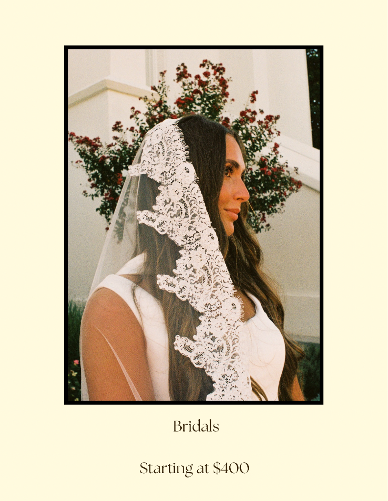 Bridal sessions starting at $400