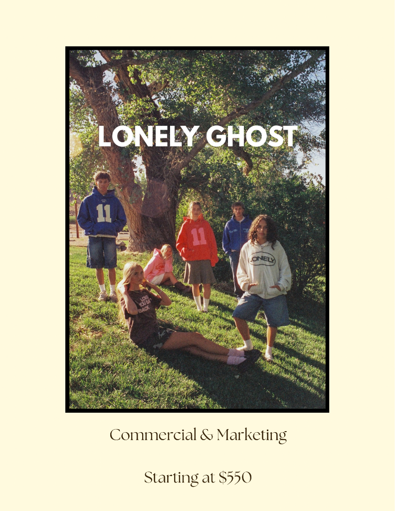 Commercial and marketing sessions starting at $550